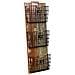 Scaffale In Legno E Metallo Marrone 33x10x90h - Foto miniatura 1