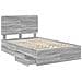 Struttura del letto con cassetto Grigio Sonoma 120 x 190 cm - Foto miniatura 5