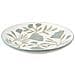 Vassoio Decorativo In Ceramica Bianca Con Motivi Floreali Ø35,5 Cm - Foto miniatura 1