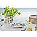 Vassoio Decorativo In Ceramica Bianca Con Motivi Floreali Ø35,5 Cm - Foto miniatura 5