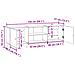 Mobile TV Grigio Cemento 150 x 31 x 50 cm Legno ingegnerizzato - Foto miniatura 9