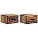 Mobiletto da notte a muro 2 pcs Legno antico 34,5 x 33 x 20 cm - Foto miniatura 1