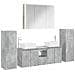 Set di mobili per il bagno 6 pcs Grigio Cemento - Foto miniatura 1