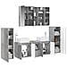 Set di mobili per il bagno 6 pcs Grigio Cemento - Foto miniatura 3