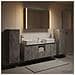 Set di mobili per il bagno 6 pcs Grigio Cemento - Foto miniatura 4