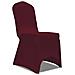 Set 4 Pz Fodera Elastica Per Sedie Rosso Bordeaux - Foto miniatura 4