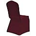 Set 4 Pz Fodera Elastica Per Sedie Rosso Bordeaux - Foto miniatura 5