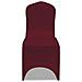Set 4 Pz Fodera Elastica Per Sedie Rosso Bordeaux - Foto miniatura 6