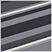 Tenda Da Balcone In Tessuto Oxford 90x400 Cm Grigia A Strisce - Foto miniatura 2