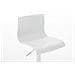 Sgabello Alto Hoover in Polipropilene E Metallo I Sgabello Bar Design Regolabile 59-80 CM I Sedia Sgabello Girevole 360°con Schienale Bianco - Foto miniatura 5