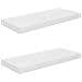 Scaffali A Parete 2 Pz Bianco Lucido 60x23,5x3,8 Cm In Mdf - Foto miniatura 2