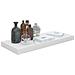 Scaffali A Parete 2 Pz Bianco Lucido 60x23,5x3,8 Cm In Mdf - Foto miniatura 3