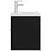 Mobile con Lavabo Integrato Nero in Legno Multistrato - Foto miniatura 6
