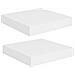 Scaffali a Parete 2 pz Bianco 23x23,5x3,8 cm in MDF - Foto miniatura 1