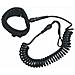 Guinzaglio da SUP a Spirale Nero 10 pollici / 25,4 cm - Foto miniatura 1