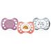 Pacifier Set Di 3 Succhietti Anatomici Giorno E Notte 0-6 Mesi - Foto miniatura 1