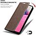 Custodia Compatibile Con Samsung Galaxy A33 5g In Bruno Caffè - Coperchio Protettiva Con Chiusura Magnetica, Funzione Stand E Tasca Per Le Carte - Foto miniatura 6