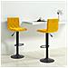 Sgabelli Da Bar 2 Pz Giallo Senape In Velluto - Foto miniatura 1