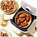 Carta Usa E Getta Air Fryer Per Friggitrici 50 Pz Marrone - Foto miniatura 5