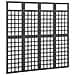 Divisorio a 4 Pannelli Legno Massello di Abete Nero 161x180 cm - Foto miniatura 2