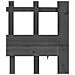 Divisorio a 4 Pannelli Legno Massello di Abete Nero 161x180 cm - Foto miniatura 5