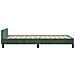 Giroletto senza Materasso Verde Scuro 80x200 cm in Velluto - Foto miniatura 4