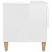 Comodini 2 Pz Bianco Lucido 50x46x50 Cm In Legno Multistrato - Foto miniatura 6