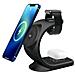 MAGSTAND3IN1BK Caricabatterie per dispositivi mobili Smartphone Nero USB Carica wireless Interno - Foto miniatura 2