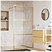 Parete Per Doccia Walk-in Vetro Trasparente Esg 100x195 Cm Oro - Foto miniatura 1