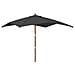 Ombrellone Giardino Con Palo In Legno Antracite 300x300x273 Cm - Foto miniatura 1