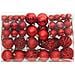 Set Palline Di Natale 111 Pz Rosso In Polistirene - Foto miniatura 2
