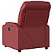 Poltrona Reclinabile Rosso Vino In Similpelle - Foto miniatura 4