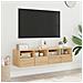 Mobili Tv Parete 2pz Rovere Sonoma 60x30x30cm Legno Multistrato - Foto miniatura 3