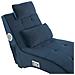 Chaise Longue Simorre Velluto Blu Scuro Con Altoparlante Bluetooth Integrato - Foto miniatura 8