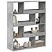 Divisorio Stanza Grigio Cemento 100x33x125,5 Cm In Truciolato - Foto miniatura 3