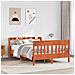 Letto Senza Materasso Marrone Cera 120x200 Cm In Legno Di Pino - Foto miniatura 1