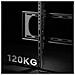 Supporto TV da Parete 120" Portata max 120kg Colore Nero - Foto miniatura 5