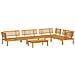 Set Divano Pallet Da Giardino 5 Pz In Legno Massello Di Acacia - Foto miniatura 2
