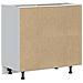 Mobile Base Lavello “Lyon” Rovere Fumo in Legno Multistrato - Foto miniatura 4
