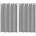 Tende In Voile Con Occhielli 2 Pz Grigio Chiaro 140x175 Cm - Foto miniatura 2