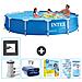 Piscina Fuori Terra - In Giro - 366x366x76 Cm - Blu - Include Accessori Coordinati Cb24 - Foto miniatura 1