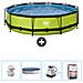 Piscina Fuori Terra - In Giro - 300x300x76 Cm - Groen - Include Accessori Coordinati Cb55 - Foto miniatura 1