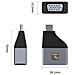IADAP USBC-VGAC adattatore grafico USB 1920 x 1200 Pixel Nero, Argento - Foto miniatura 3