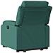 Poltrona Alzapersona Reclinabile Verde Scuro in Tessuto - Foto miniatura 4