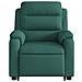Poltrona Alzapersona Reclinabile Verde Scuro in Tessuto - Foto miniatura 8