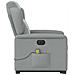 Poltrona Alzapersona Massaggi Elettrica Grigio Chiaro Tessuto - Foto miniatura 6