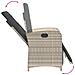 Set Pranzo da Giardino 5pz con Cuscini Grigio Chiaro Polyrattan - Foto miniatura 6