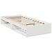 Dormeuse con Materasso Bianca 80x200 cm Legno Massello di Pino - Foto miniatura 4