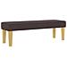 Letto con Box Spring e Panchina Marrone Scuro 120x200 cm Tessuto - Foto miniatura 7