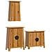Set Mobili da Bagno 3 pz in Legno Massello di Pino - Foto miniatura 1